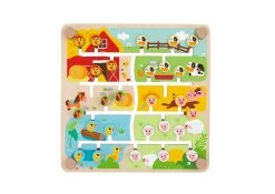 Tooky Toy Alphabet & Farm Matching Maze Board -KidKraft Store E01 TH428 3