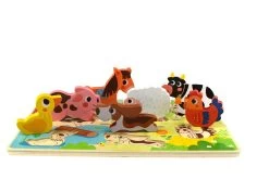 Tooky Toy Chunky Puzzle - Farm -KidKraft Store E01 TH636 3