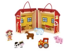 Tooky Toy Farm Playset With Carry Box
