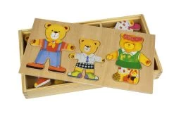 Kaper Kidz Dressing Bear Family