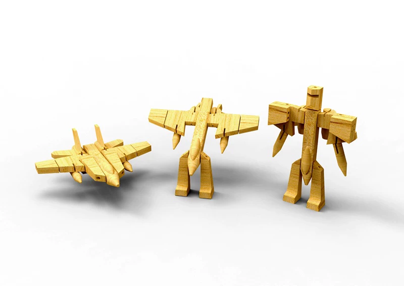 Wooden Transformer-Fighter Jet 1 Wooden Transformer-Fighter Jet