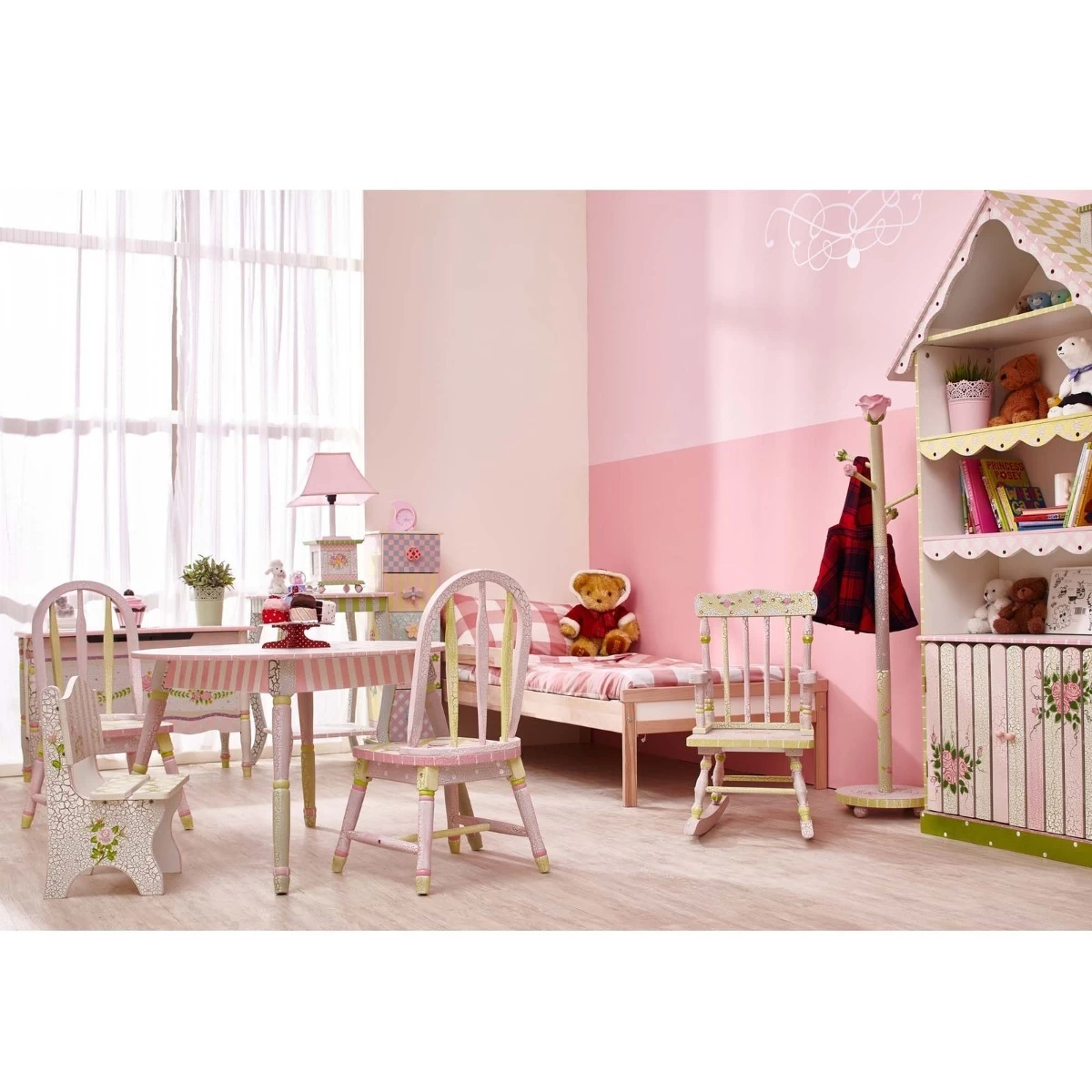 Fantasy Fields Crackled Rose Bookshelf 2 Fantasy Fields Crackled Rose Bookshelf - Image 2