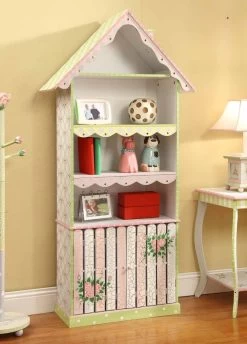 Fantasy Fields Crackled Rose Bookshelf 9 Fantasy Fields Crackled Rose Bookshelf -KidKraft Store K02 W 6927A 4