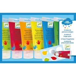 Djeco Finger Paint Tubes -KidKraft Store K03 DJ8860 4