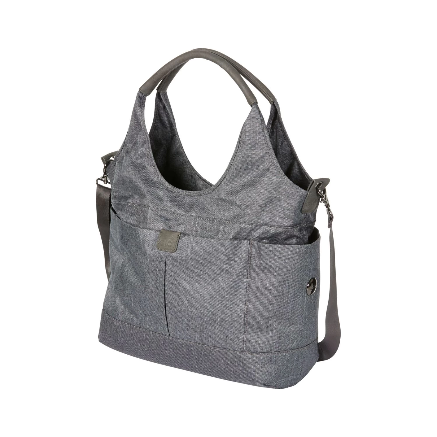 Oioi Grey Denim Bag - Tote Slouch Bucket 3 Oioi Grey Denim Bag - Tote Slouch Bucket - Image 3