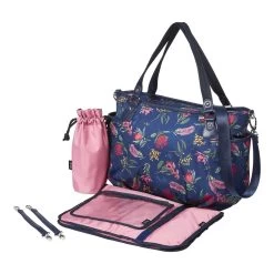 OiOi Tote Nappy Bag - Botanical Navy