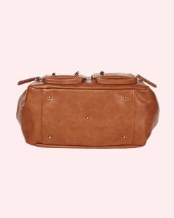 Oioi Nappy Bag Carry All - Tan Faux Leather -KidKraft Store O01 7052 8