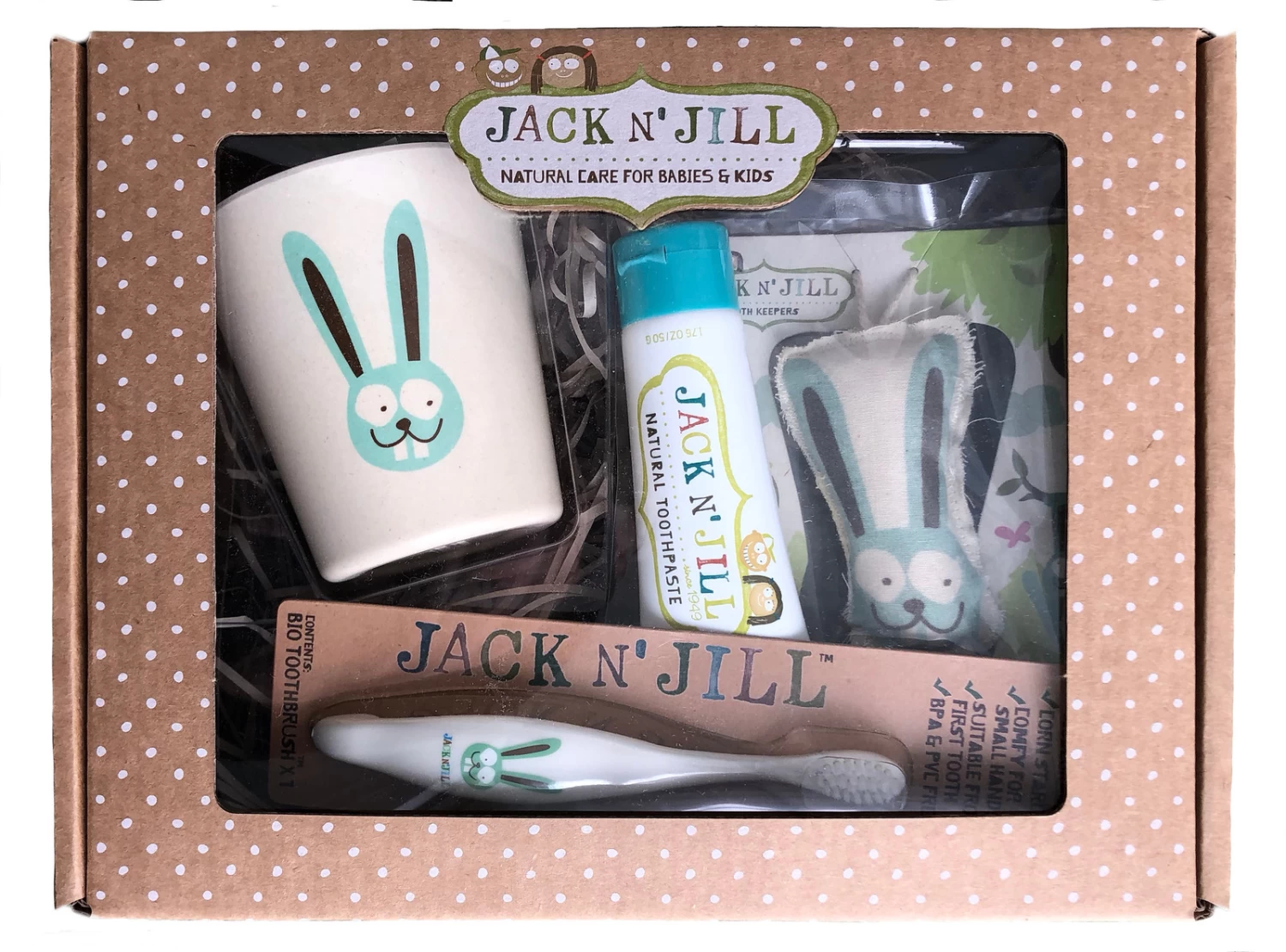 Gift Set €“ Bunny - Bunny Rinse Cup, Toothbrush & Toothkeeper + Blueberry Toothpaste 1 Gift Set €“ Bunny - Bunny Rinse Cup, Toothbrush & Toothkeeper + Blueberry Toothpaste