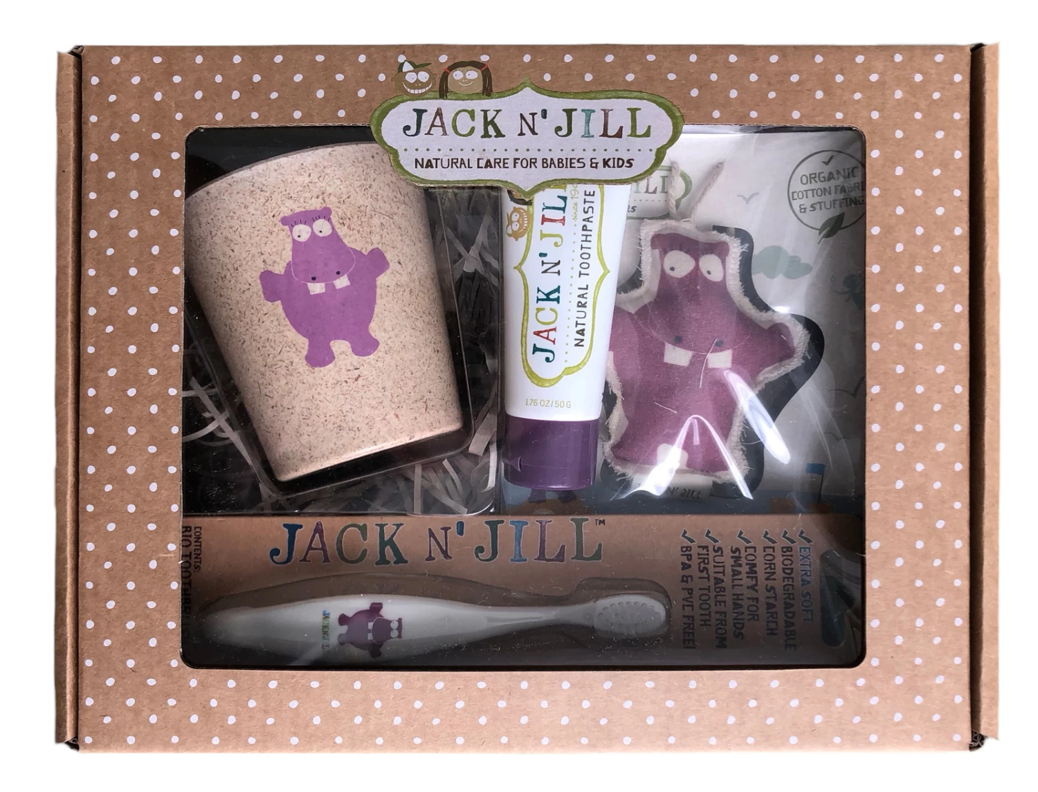 Gift Set €“ Hippo - Hippo Rinse Cup, Toothbrush & Toothkeeper + Blackcurrant Toothpaste 1 Gift Set €“ Hippo - Hippo Rinse Cup, Toothbrush & Toothkeeper + Blackcurrant Toothpaste